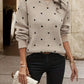 Chloe – pullover mit polka-dot-muster