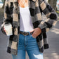 Sarah – karierter teddymantel