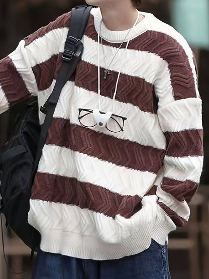 Mark – farbblock-pullover für herren