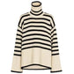Natalie - gestreifter rollkragenpullover