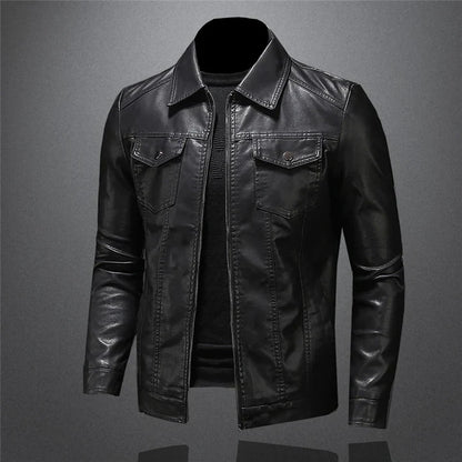 Stylische herrenjacke aus leder
