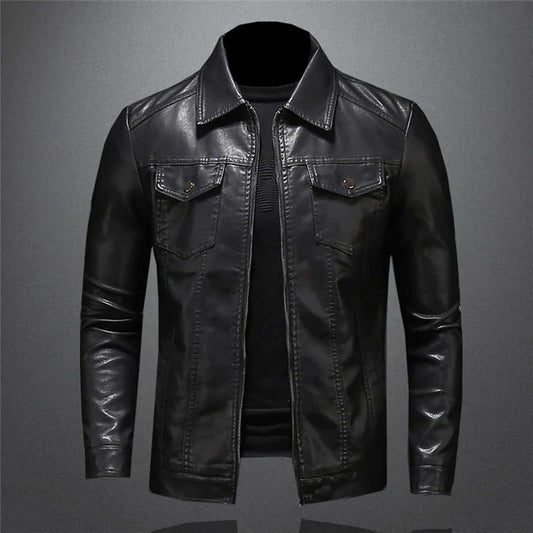 Stylische herrenjacke aus leder