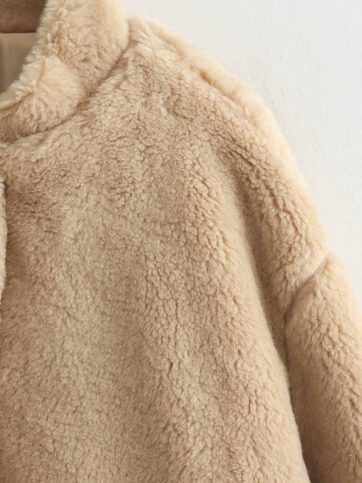 Zwillia - weiche teddybär-jacke für damen