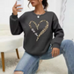 Dindy - stabpulli mit leopardenherz-print