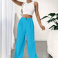 Avery – lässige, einfarbige hose mit weitem bein