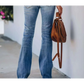 Charlotte – gewaschene bootcut-jeans mit hohem stretchanteil für damen