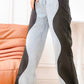 Noemi - gerade, cut-out, baggy jeans mit patchwork