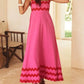 Sommerliches maxikleid – mit wellensaum und trägern