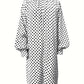 Evelyn – elegantes, langärmliges, gepunktetes minikleid