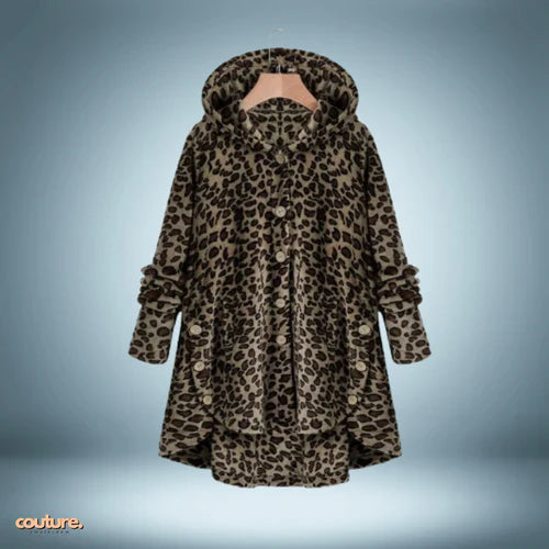 Teddyjacke - mit knöpfen und kapuze