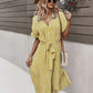 Petra | stylish frauen sommer neue blumen kleid lace up printed kleid