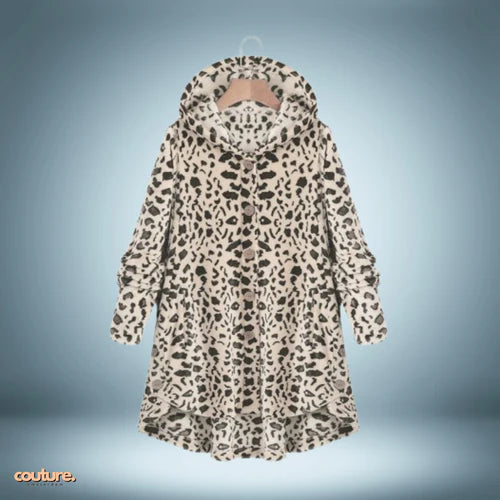 Teddyjacke - mit knöpfen und kapuze