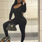 Olivia – body mit rundhalsausschnitt