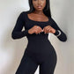 Olivia – body mit rundhalsausschnitt