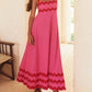 Sommerliches maxikleid – mit wellensaum und trägern