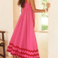 Sommerliches maxikleid – mit wellensaum und trägern