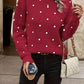 Chloe – pullover mit polka-dot-muster