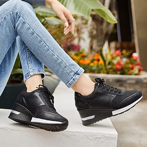 Trendige High-Heel-Sneaker mit Keildesign Für Frauen Mivona