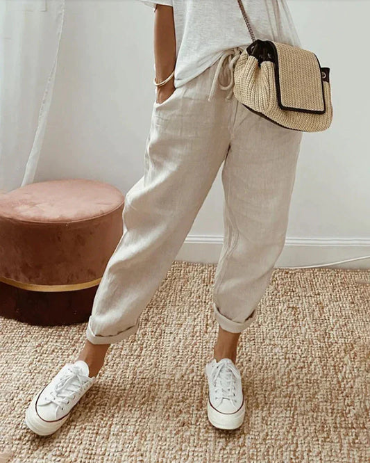 Eva- lässige und stylische leinen hose