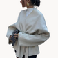 Ophelia - taillierte damenjacke mit schickem gürteldesign