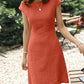 Elegantes sommerkleid mit zierlichen armeln