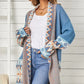 Lässig - lockere jacke mit aufdruck
