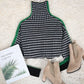 Isabelle moreau | turtle-neck gemusterter pullover