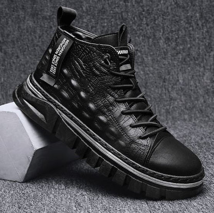 Ross - elegante lederkrawatte