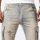 Dean – slim-fit-cargos für herren