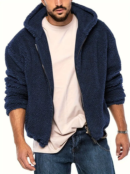 Gregory – flauschige reibverschlussjacke für herren
