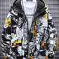 David – modische graffiti-windjacke für herren