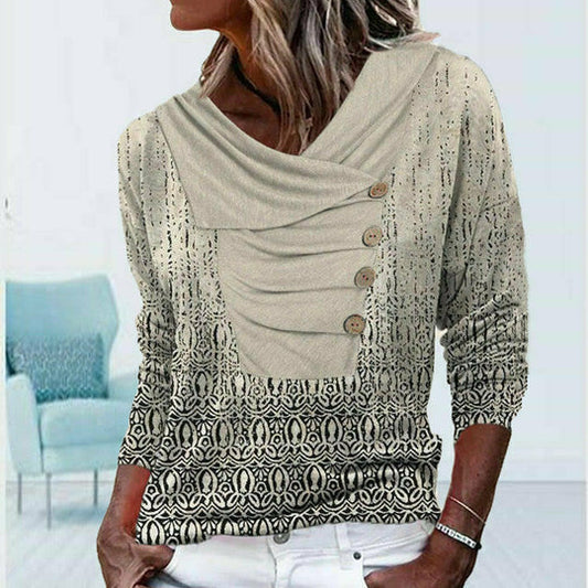 Millie | vintage-bluse mit farbverlauf