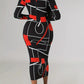 Lily – elegantes, figurbetontes kleid mit ceo-print