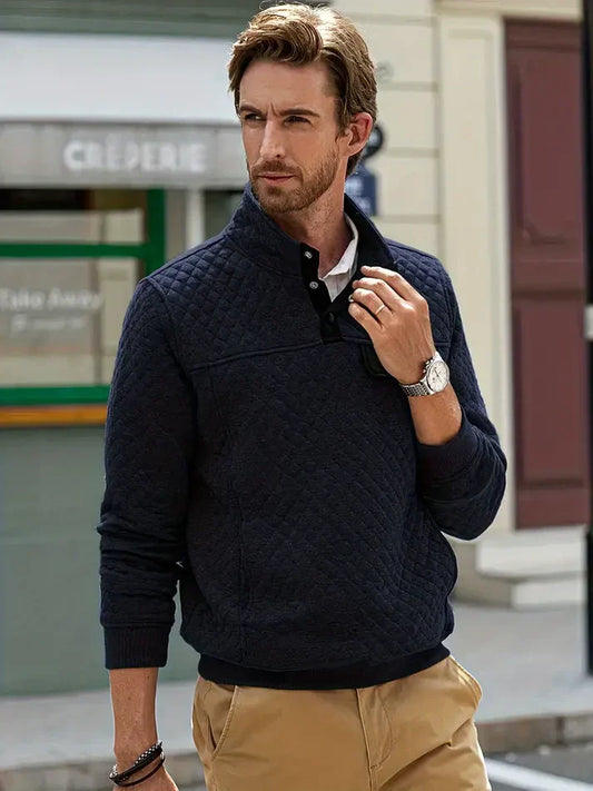 Herrenpullover alexis – steppmuster für herbst und winter