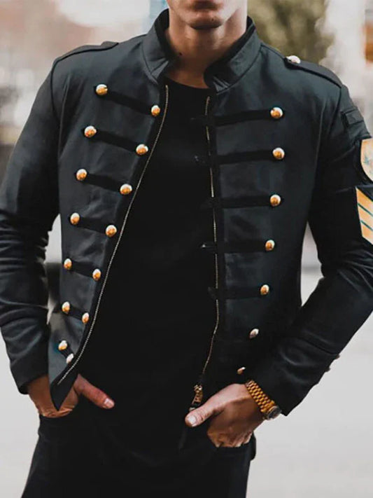 Manny - jacke mit stehkragen
