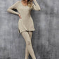 Evelyn – stylisches langarm-t-shirt und hosen-outfit