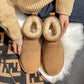 Alva - kurze winterstiefeletten aus mattem echtleder