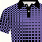 David – kurzärmliges golfhemd mit revers und kontrastierendem farbdesign