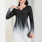 Nora – vintage-kleid mit gekerbtem ausschnitt in colour-block-optik