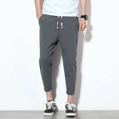 Leichte komfort-baumwollhose für herren – bequem und stilvoll