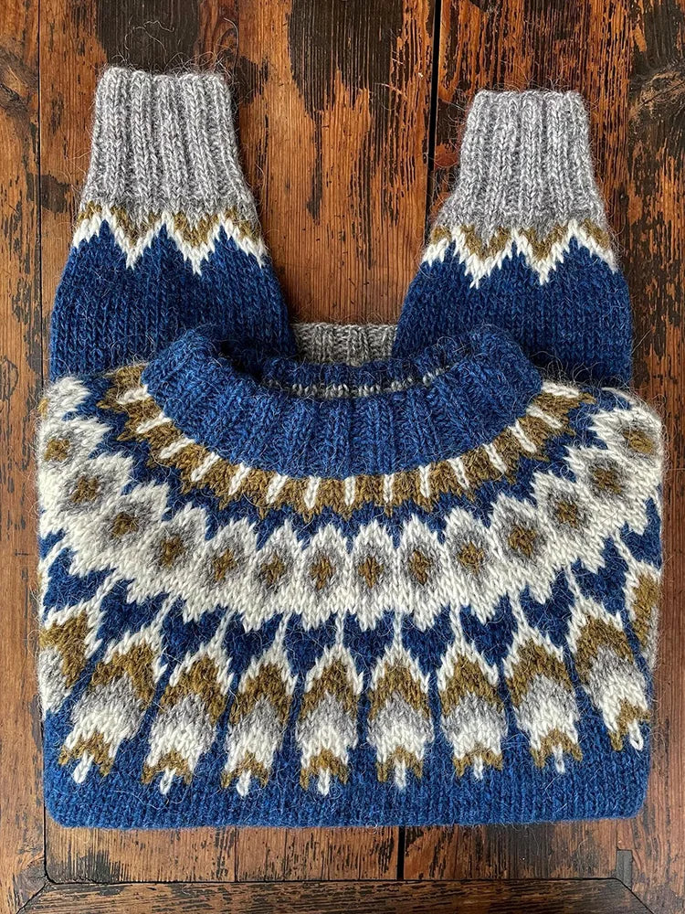 Cassius - vintage-isländischer pullover