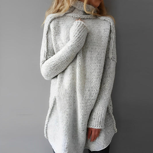Yara - Langer Strickpullover