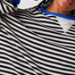 Lässig gestreiftes damen-sweatshirt mit kontrastierenden Akzenten