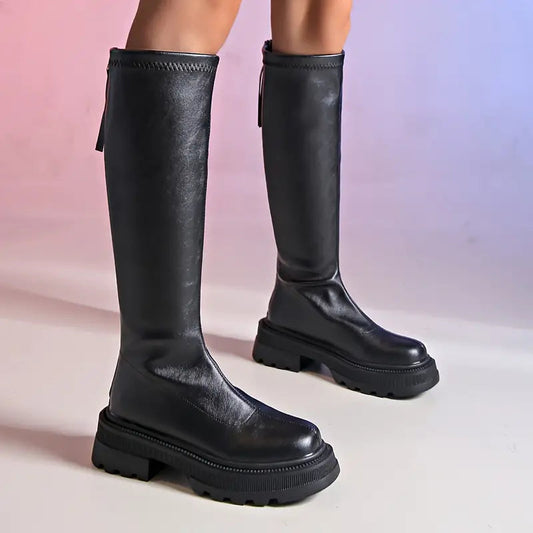 Stylisch - vielseitige stiefel mit schmaler passform und reißverschluss