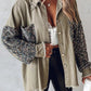 Aadhya – jeansjacke mit kontrastierenden pailletten