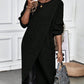 Cela - einfarbiges pulloverkleid