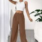 Avery – lässige, einfarbige hose mit weitem bein