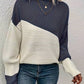Heather - pullover mit farbblockdesign