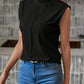 Isabella - weiße elegante ärmellose bluse