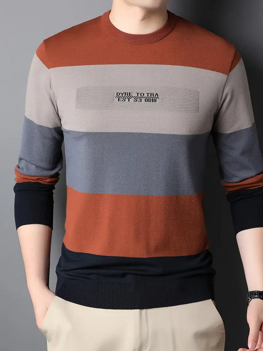 Ryan – lässiger farbblockpullover